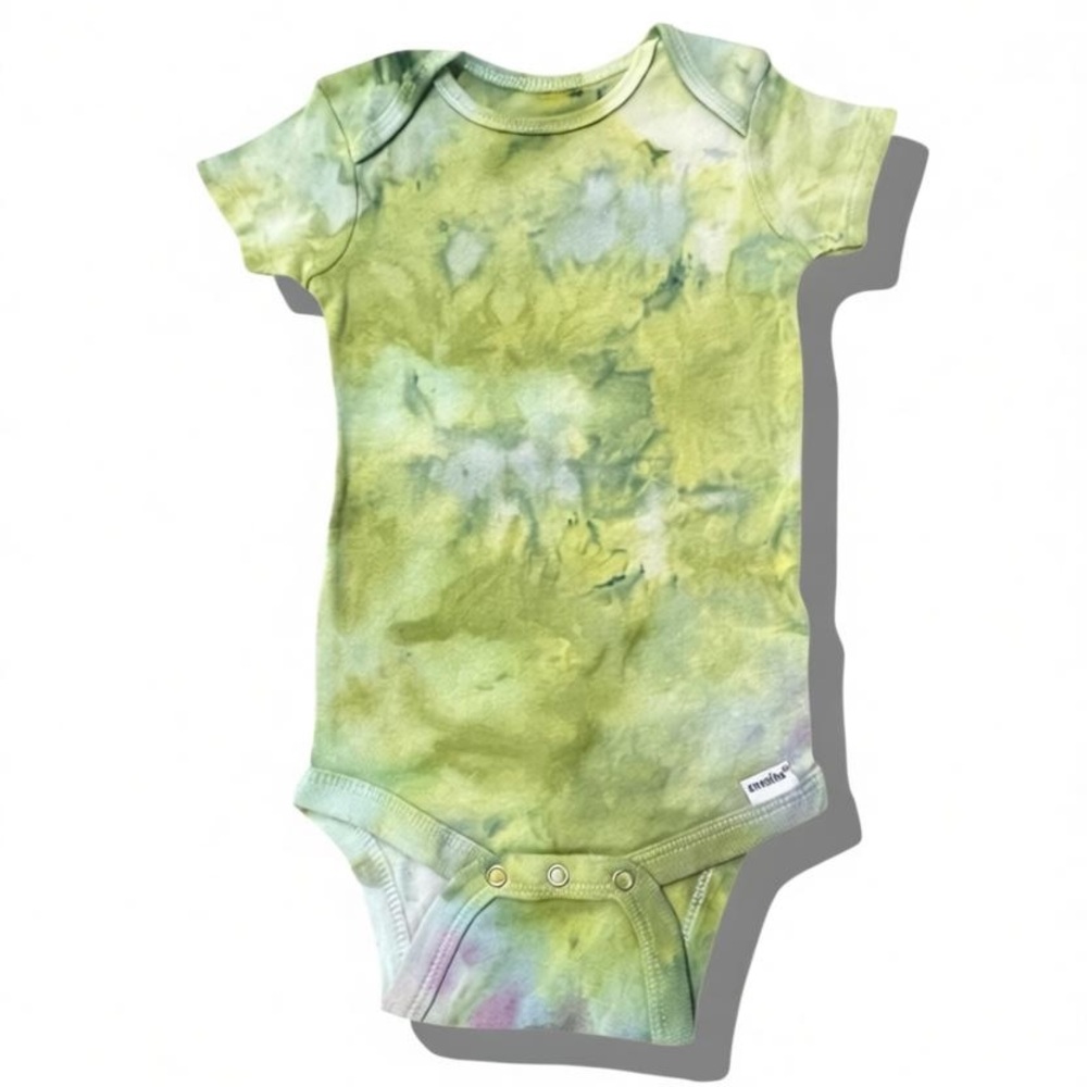 Green Tie Dye Onesie